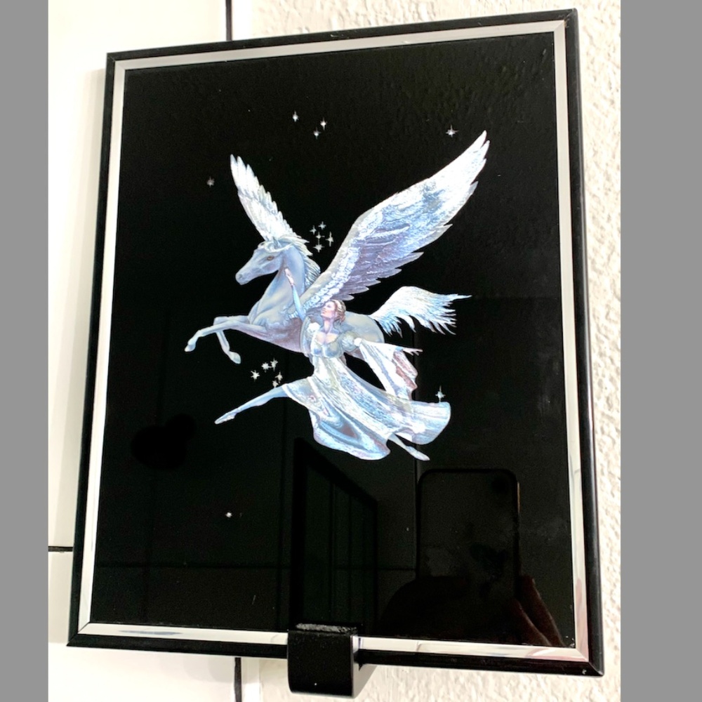 Vintage Pegasus & Ballerina Etching